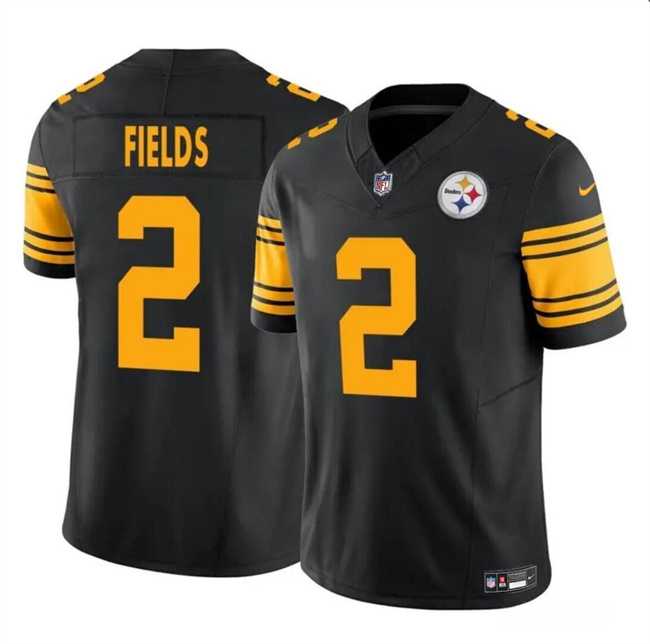 Men & Women & Youth Pittsburgh Steelers #2 Justin Fields Black 2024 F.U.S.E. Color Rush Limited Football Stitched Jersey->philadelphia eagles->NFL Jersey